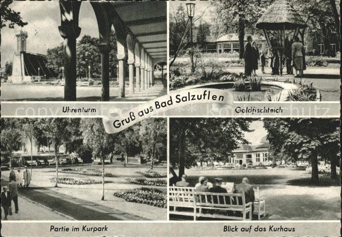 Bad Salzuflen Goldfischteich Uhrenturm Kurpark Kurhaus