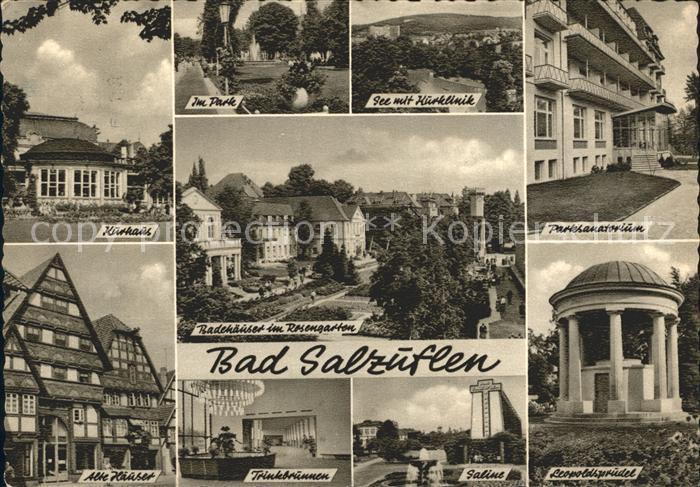 Bad Salzuflen Kurhaus Leopoldsprudel Trinkbrunnen Alte Haeuser