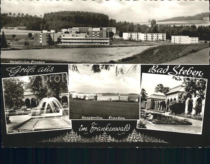 Bad Steben Sanatorium Franken Kurpark Wandelhalle