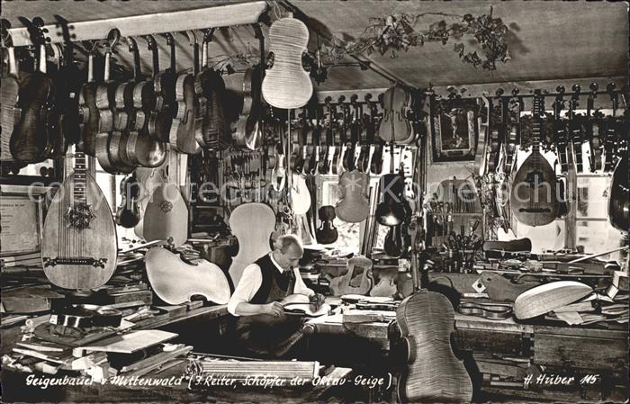 Mittenwald Bayern Geigenbauer J Reiter Werkstatt