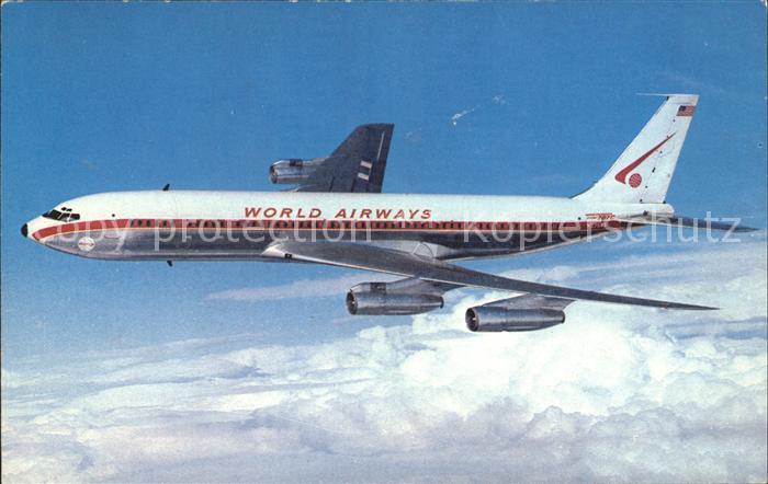 Flugzeuge Zivil A 707 Intercontinental Jetliner World Airways