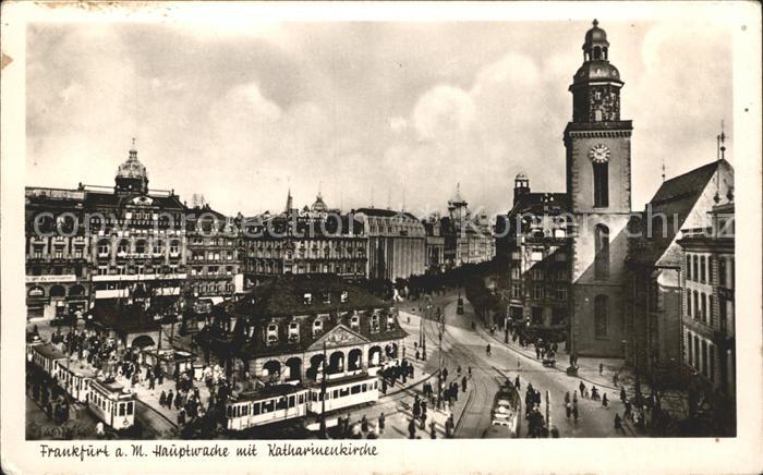 Strassenbahn Frankfurt am Main Hauptwache Katharinenkirche