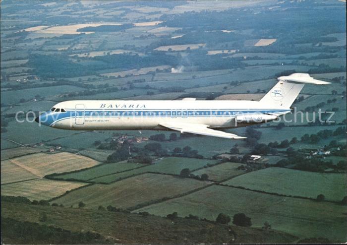Flugzeuge Zivil Bavaria Germanair Bac Super One-Eleven
