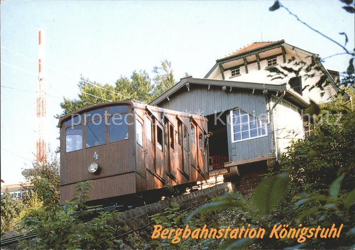 Zahnradbahn Bergbahnstation Koenigstuhl Heidelberg