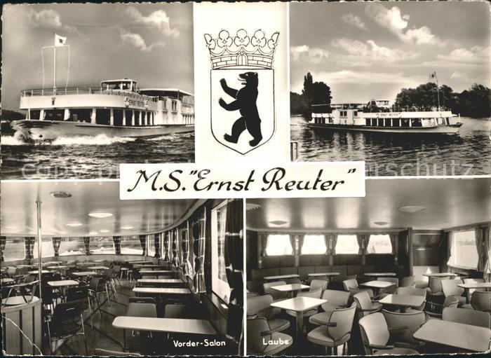 Motorschiffe M.S. Ernst Reuter Laube Vorder-Salon