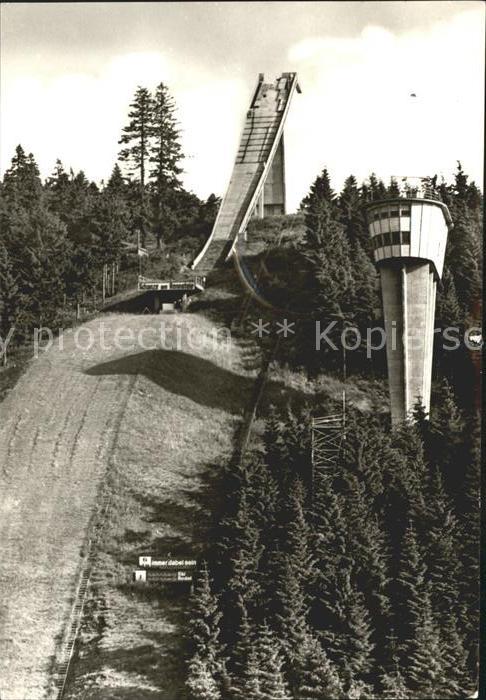 Ski-Flugschanze Rennsteig Oberhof Thueringen