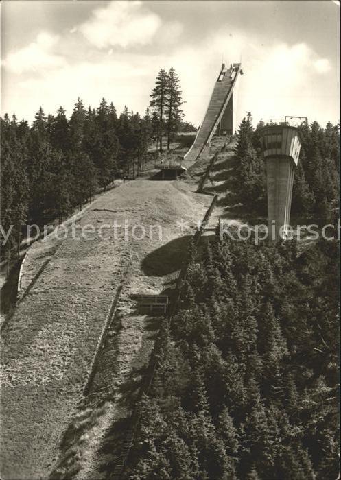 Ski-Flugschanze Rennsteig Oberhof Thueringen