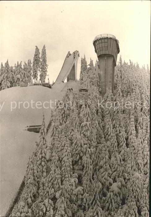 Ski-Flugschanze Rennsteig Oberhof Thueringen