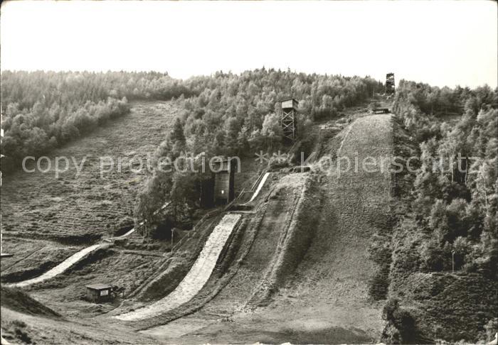 Ski-Flugschanze Drei-Schanzen-Anlage Lauscha Thueringen