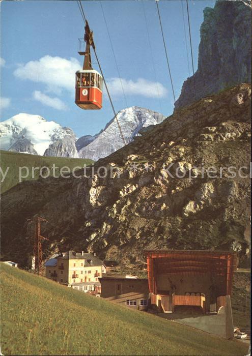 Seilbahn Dolomiti Funivia Passo Pordoi  Marmolada