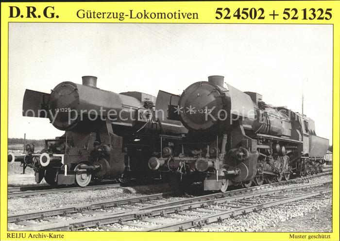 Lokomotive Dampf-Gueterzuglokomotiven 52 4502 und 52 1325 Lissa Wartheland