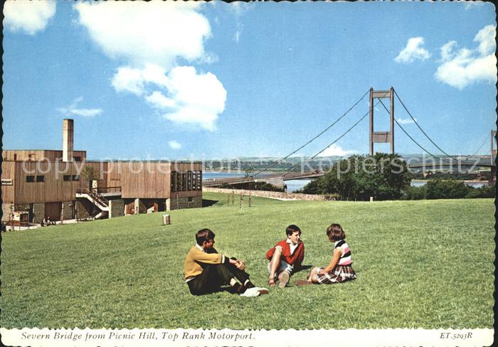 Severn South Gloucestershire Severn Bridge from Picnic Hill Top Rank Motorport