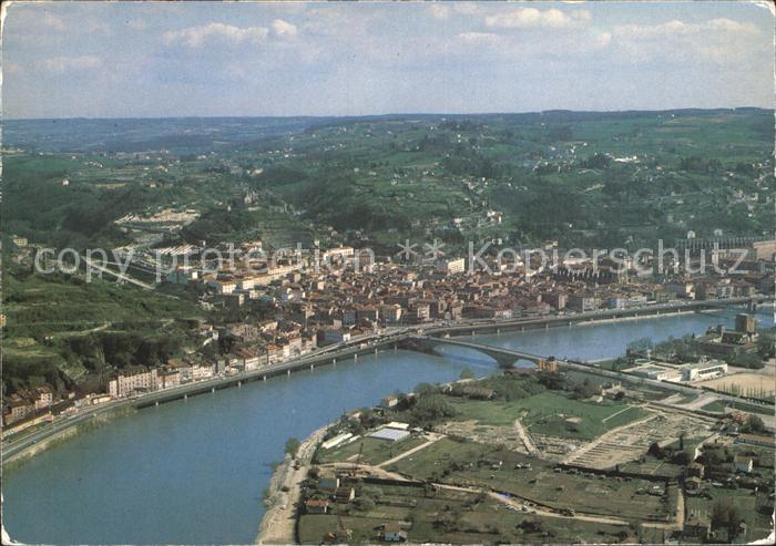 Vienne en Dauphine Vue aerienne par le nord