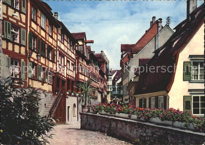 Meersburg Bodensee Fachwerkhaeuser an der Steige