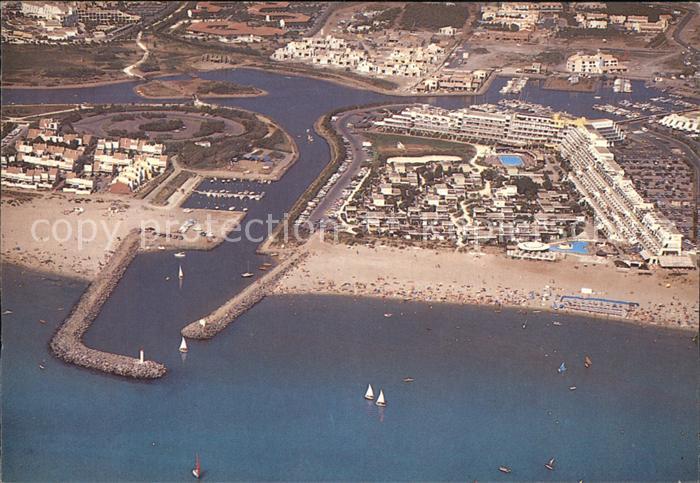 Cap-d Agde Port Nature Vue aerienne