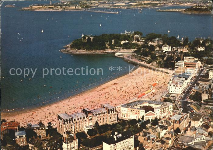 Dinard 35 La plage de l'ecluse Vue aerienne