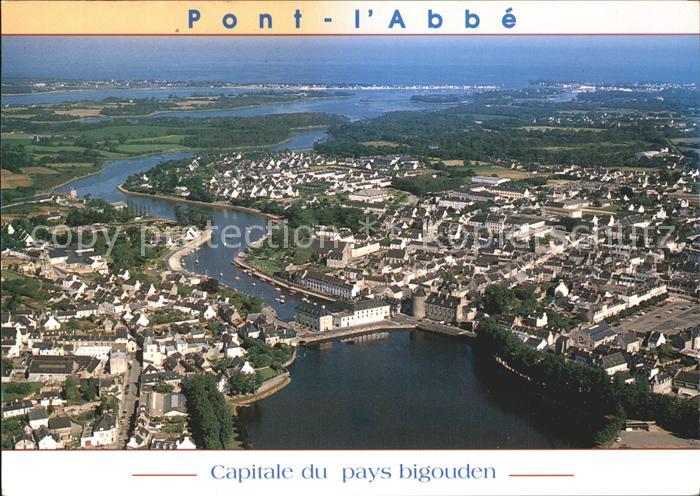 Pont-l Abbe L'etang le chateau la riviere l'anse de Pouldon