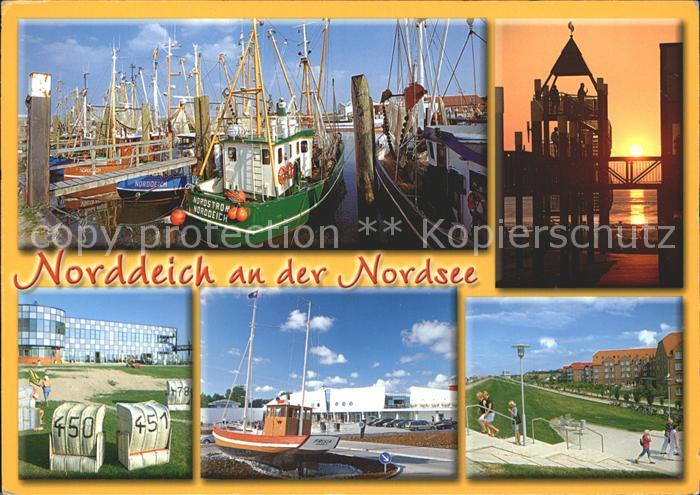 Norden Ostfriesland Hafen Seebruecke Strandpartien