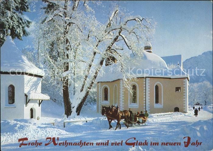 Oberstdorf Loretto Kapelle Pferdeschlittenfahrt