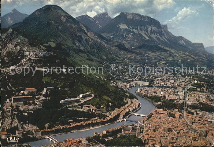 Grenoble Vue aerienne La Tronche La Bastille La Saint Eynard
