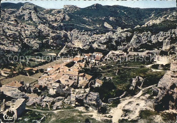 Les Baux-de-Provence Vue generale aerienne du Village