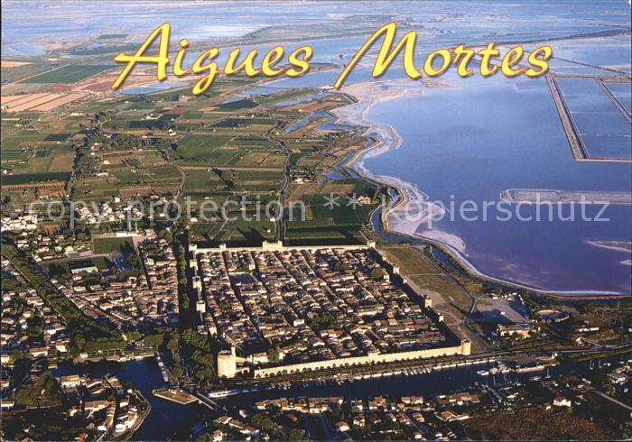 Aigues-Mortes Gard Ponte de la Camargue Vue aerienne