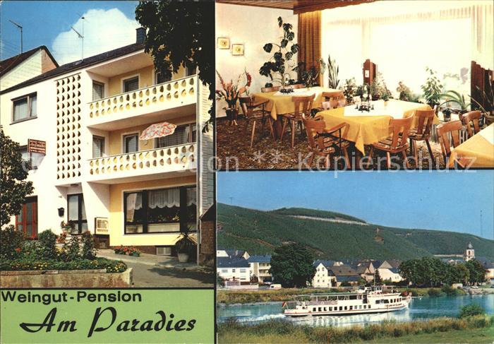 Kinheim Weingut Pension Am Paradies Gaststube Fahrgastschiff