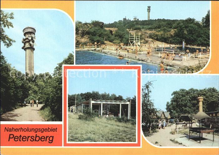 Petersberg Eisenberg Fernsehturm Bergbad Pavillon HO Gaststaette Waldschenke