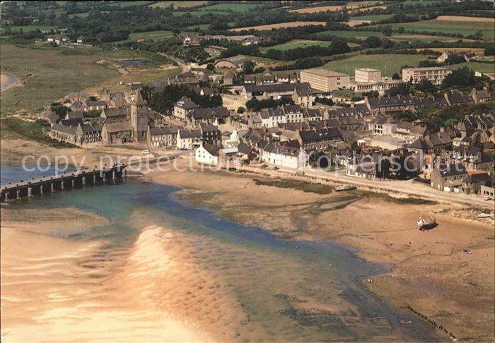 Portbail Le Bourg l'Eglise Notre Dame Vue aerien
