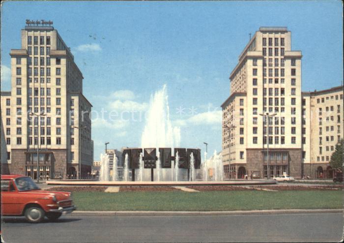 BERLIN  CITY Strausberger Platz Wasserspiele