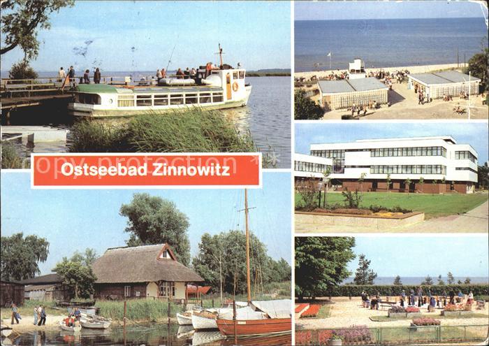 Zinnowitz Ostseebad Usedom Am Achterwasser Bootshafen Zugang zum Strand FDGB Fer