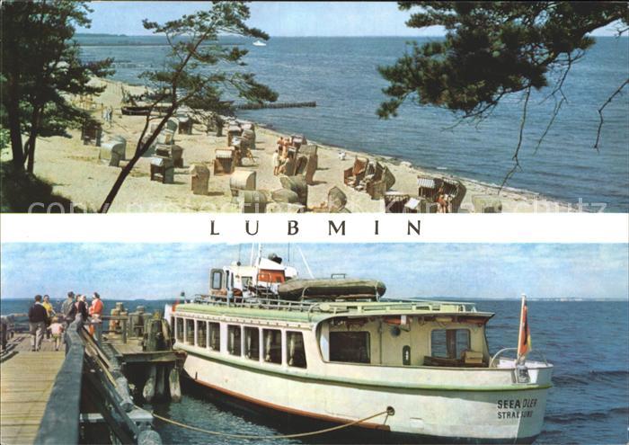 Lubmin Ostseebad Strand Fahrgastschiff