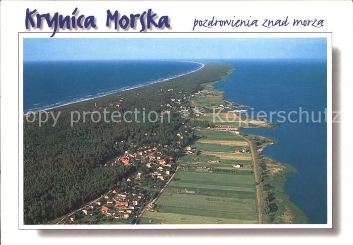 Krynica Morska Ostseebad Ostpreussen Widok z lotu ptaka