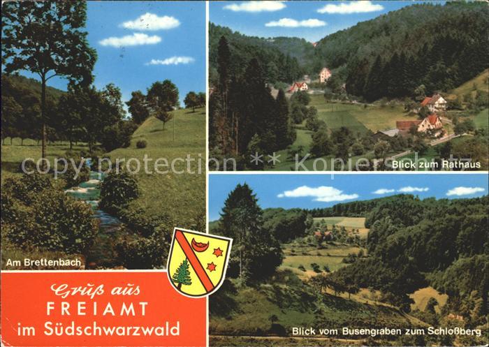 Freiamt Am Brettenbach Rathausblick vom Busengraben zum Schlossberg