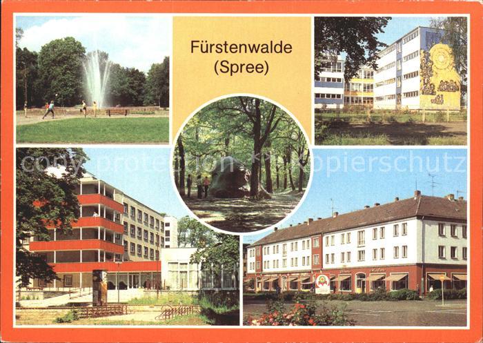 Fuerstenwalde Spree Park Polytech Oberschule Hermann Matern Feierabendheim Rauen
