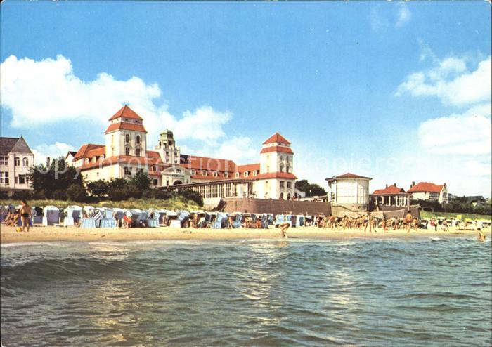 Binz Ruegen Kurhaus Strandpartie