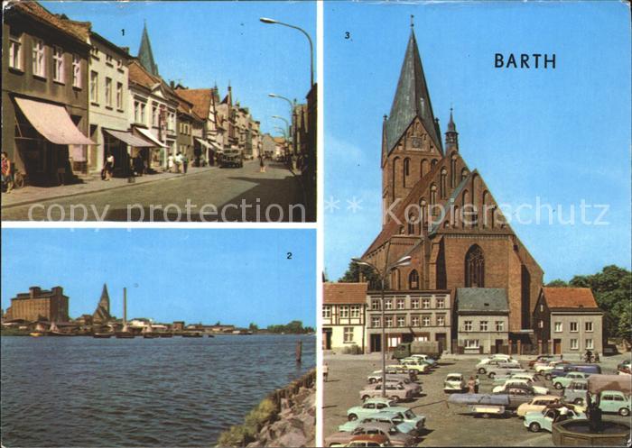 Barth Ernst Thaelmann Str Blick von der Mole Markt Kirche
