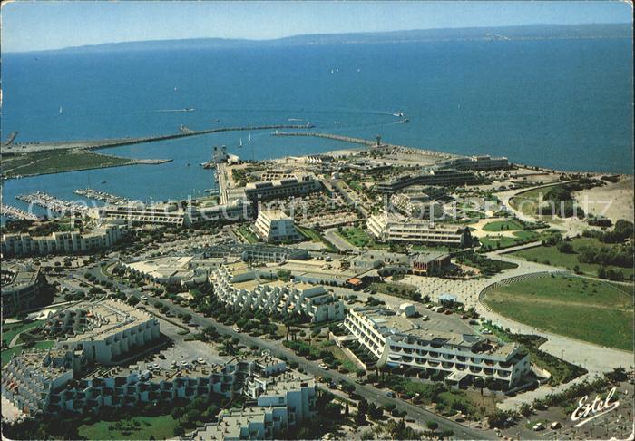 Port Camargue Vue generale aerienne