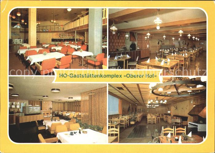 Oberhof Thueringen HO Gaststaetten Oeberer Hof Tanzbar Joel Serb Bauernrestauran