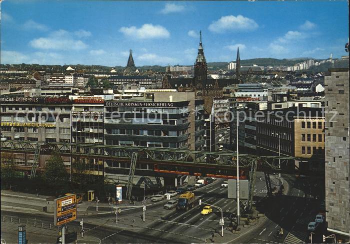 WUPPERTAL NRW Brausenwerther Bruecke Schwebebahn