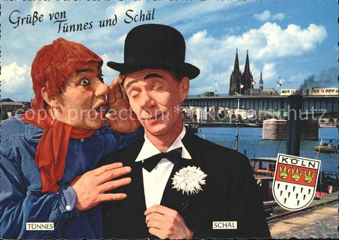 Koeln Rhein Tuennes und Schael Koelner Dom