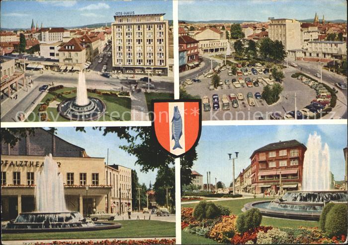 Kaiserslautern Fackelrondell Teilansichten Fontaene