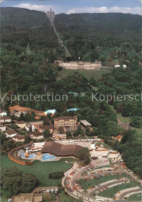 Wilhelmshoehe Kassel ehem Thermalsolebad Fliegeraufnahme