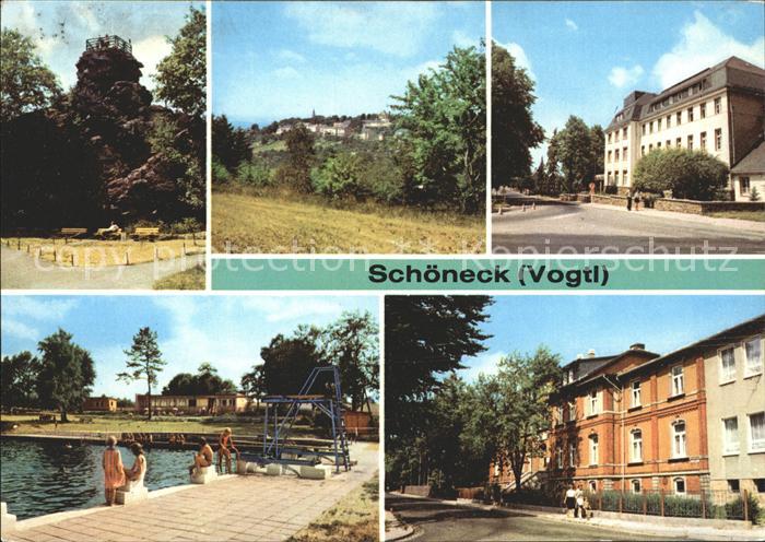 Schoeneck Vogtland Alter Soell Teilansicht Krankenhaus Schwimmbad Kinderkurheim