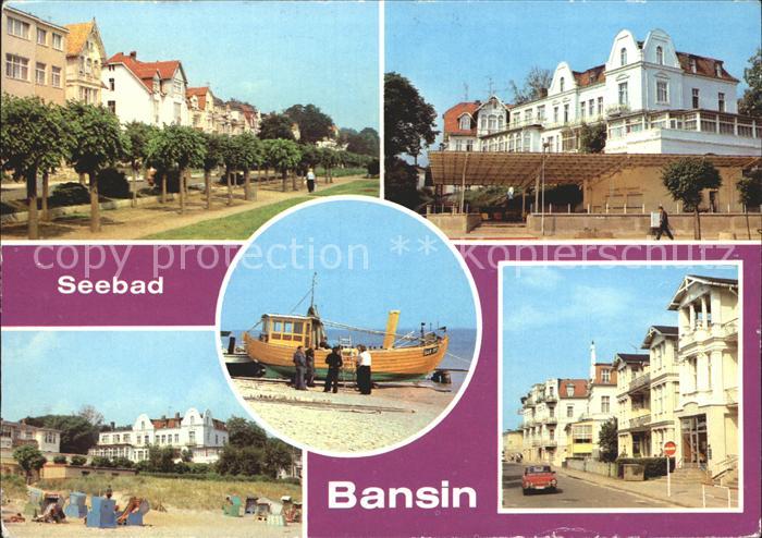 Bansin Ostseebad Strandpromenade FDGB Erholungsheim Josef Orlopp Strand Karl Mar