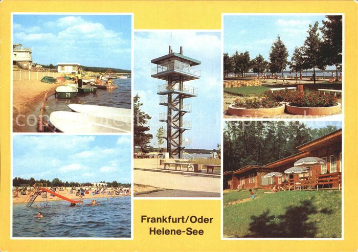 Frankfurt Oder Helene See Bootsverleih Turm Oststrand Promenade Strand Bungalow