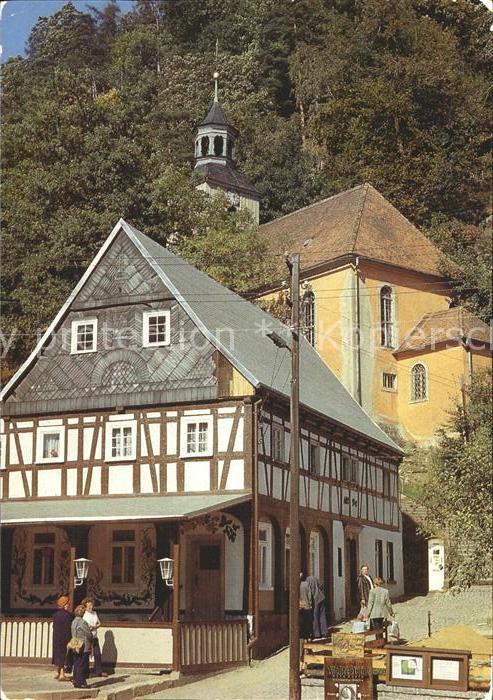 Oybin Sachsen Bergaufgang mit Burgkeller