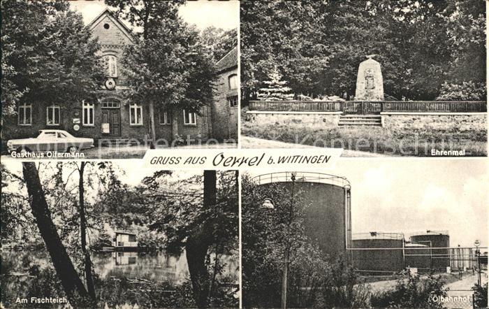 Oerrel Wittingen Niedersachsen Gasthaus Albert Olfermann oelbahnhof Ehrenmal