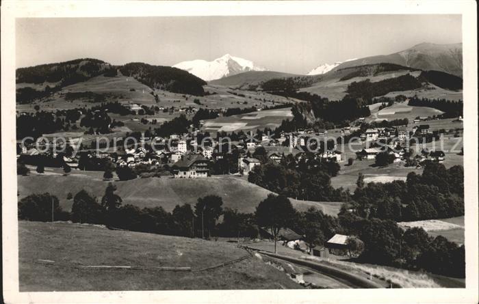 Megeve mit Mont Blanc
