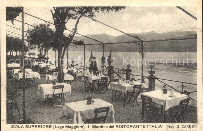 Isola Superiore Lago Maggiore Restaurant Italia Terrasse am Lago Magg